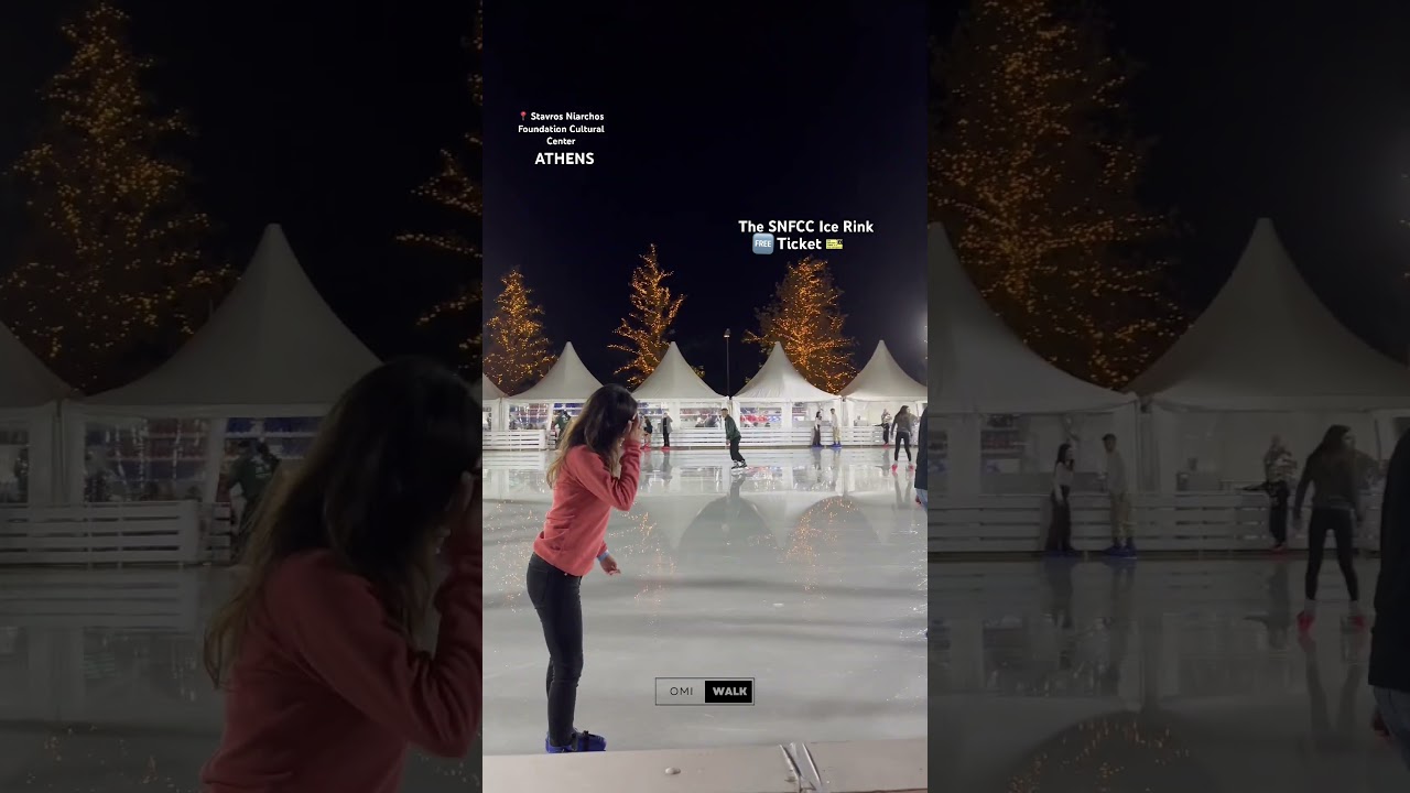 Stavros Niarchos Foundation Cultural Center ATHENS The SNFCC Ice Rink #shorts #ski #christmas #event