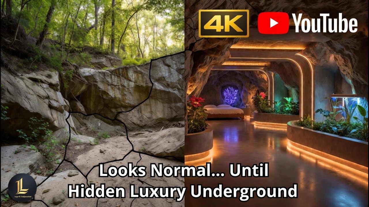 I Built a Secret Underground Luxury Shelter Beneath an Ordinary Ridge. No One Will Ever Find It 🌲🕳️✨