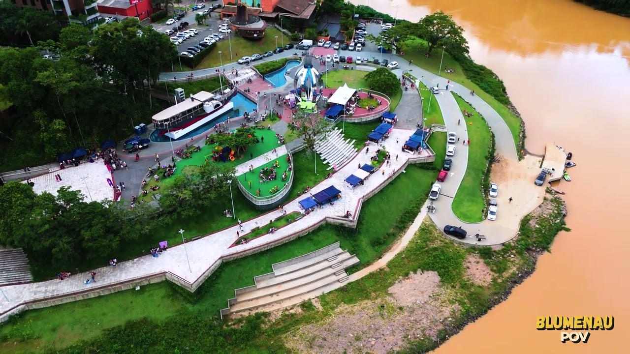 Prainha com Feira + Ovo de Páscoa | DJI FLIP 4K | #blumenau #drone #dji