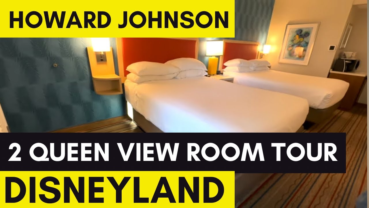 Howard Johnson Anaheim Queen Room with  Stunning Disneyland Views