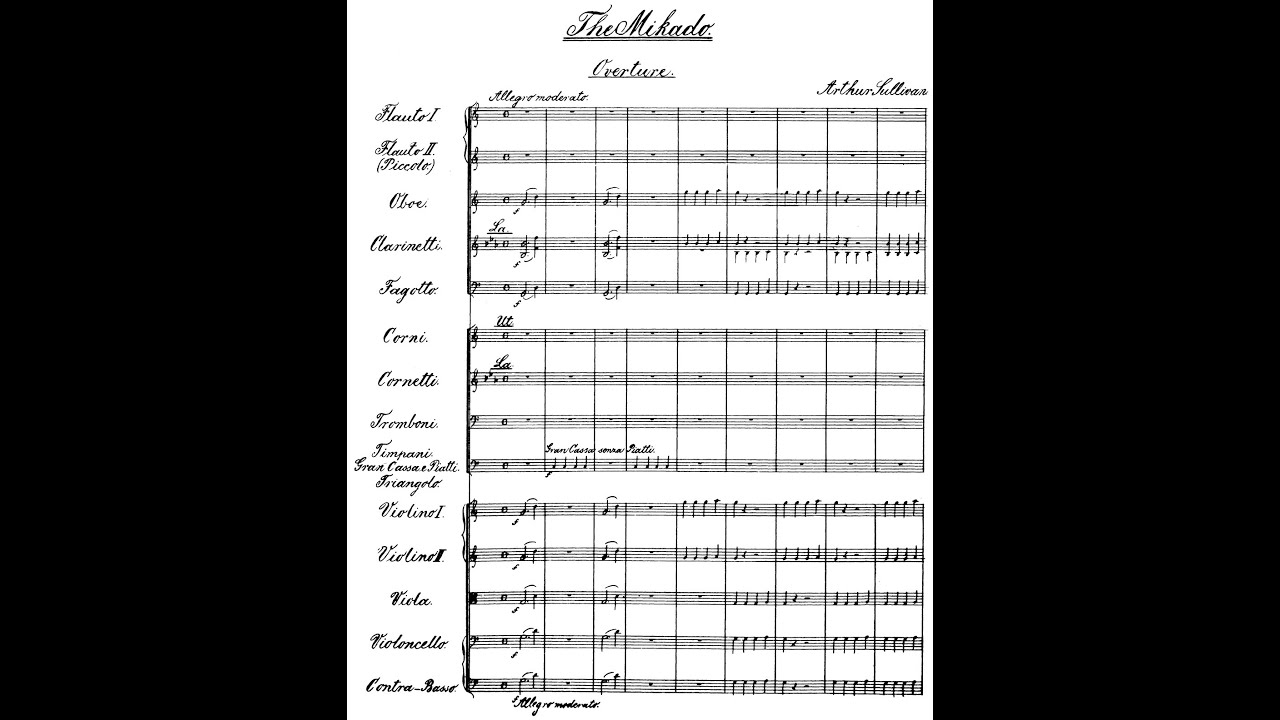 Arthur Sullivan - Ouverture to 