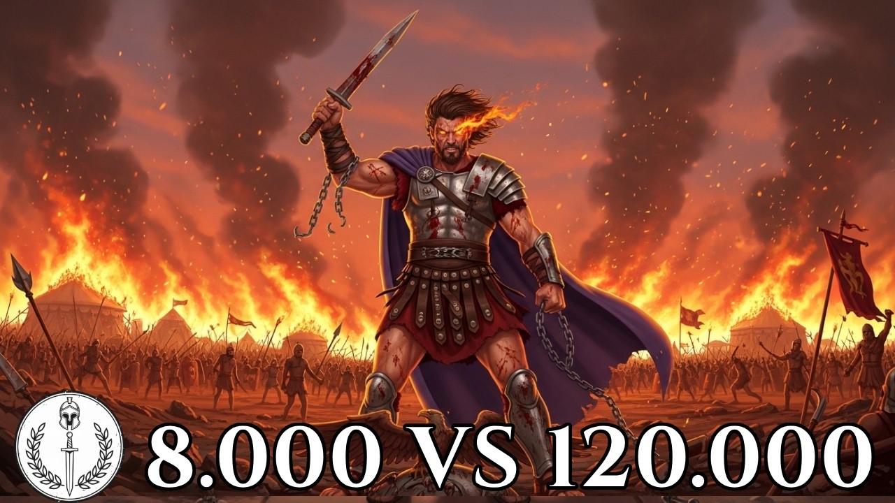 8.000 Romani Contro 120.000. Uno Schiavo Guidava i Nemici. Roma Lo Crocifisse 6.000 Volte.