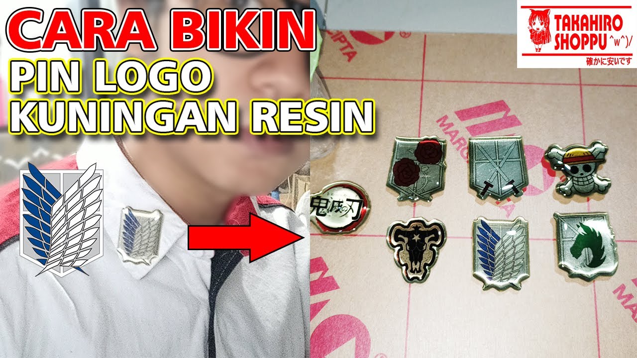 Cara Membuat Logo / Badge Emblem Kuningan Resin