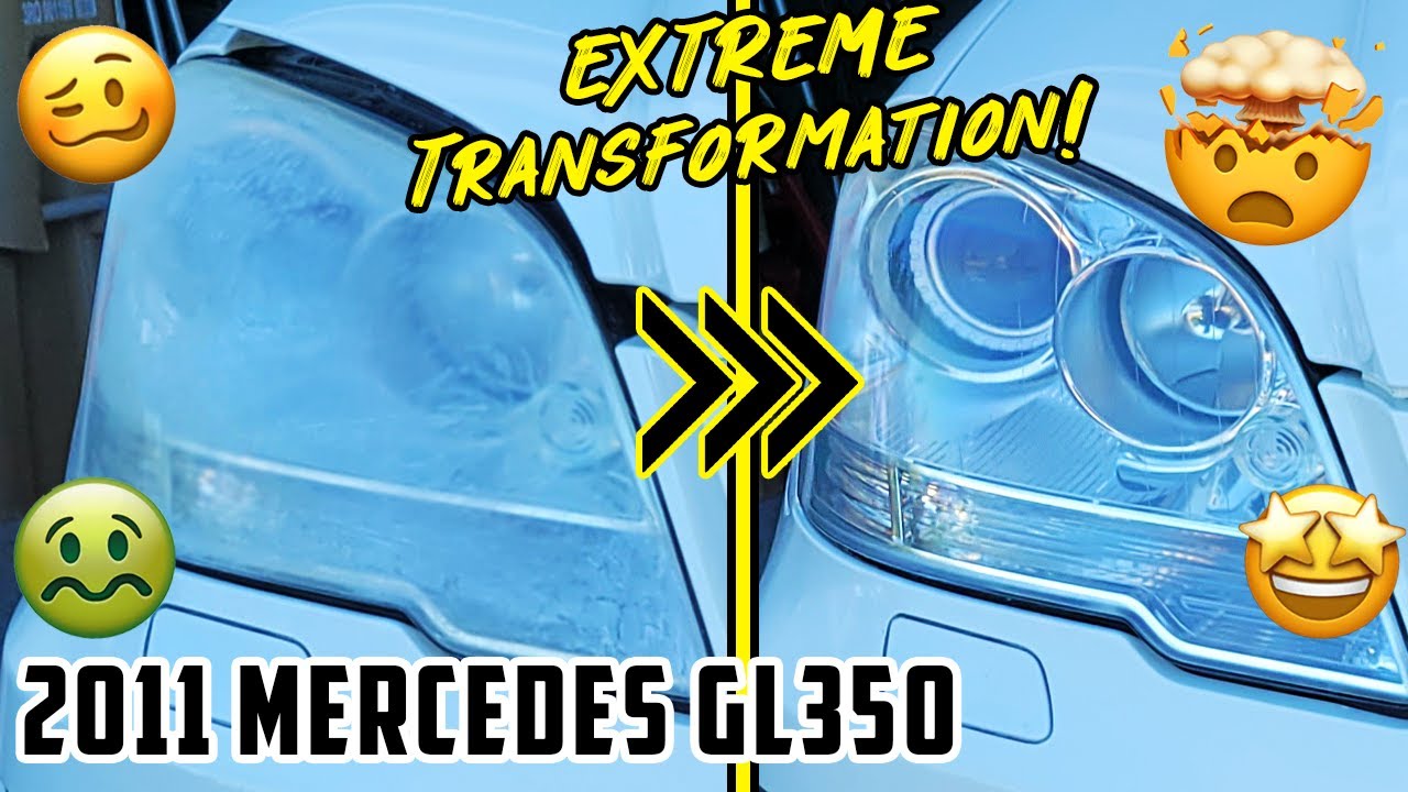 My MOST EXTREME Headlight Transformation 😱 | 2011 Mercedes GL350 Headlight Restoration