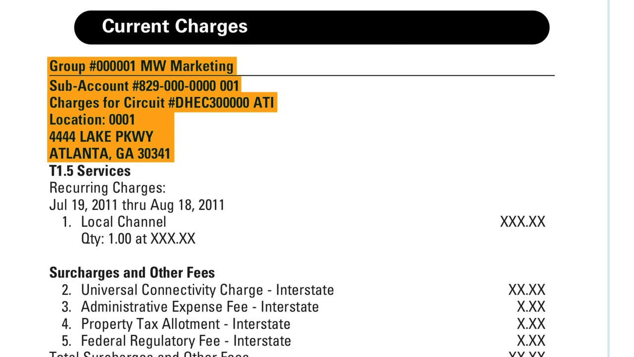 Understand Your First Bill   AT&T Business Network with BVoIP