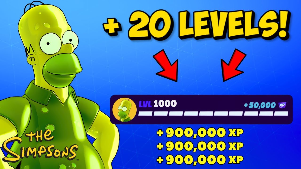 *NO TIMER* BEST Fortnite XP MAP to LEVEL UP FAST in CHAPTER 6 SIMPSONS MINI SEASON 2!