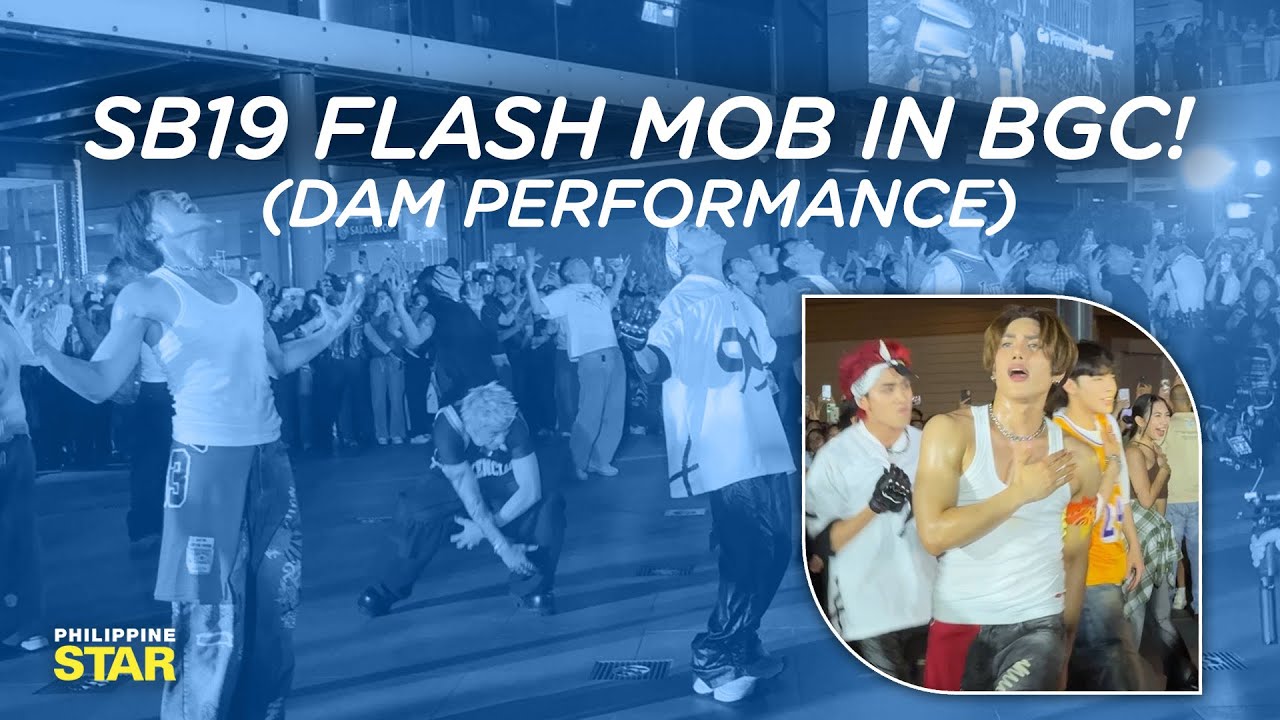 SB19 surprises fans with a flash mob in BGC (DAM performance)