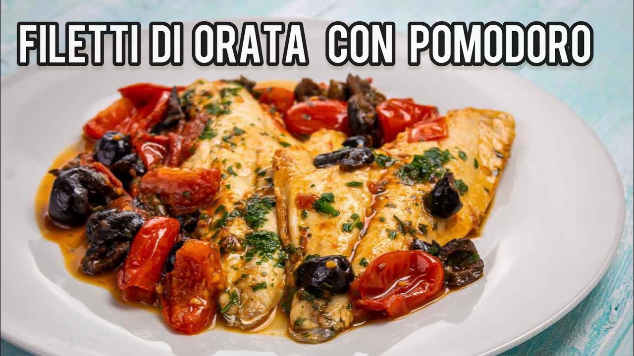 Filetti di orata con pomodoro ||fish slice and tomatoes||🐟🍅🇮🇹😻🤤 #orata #fishrecipe