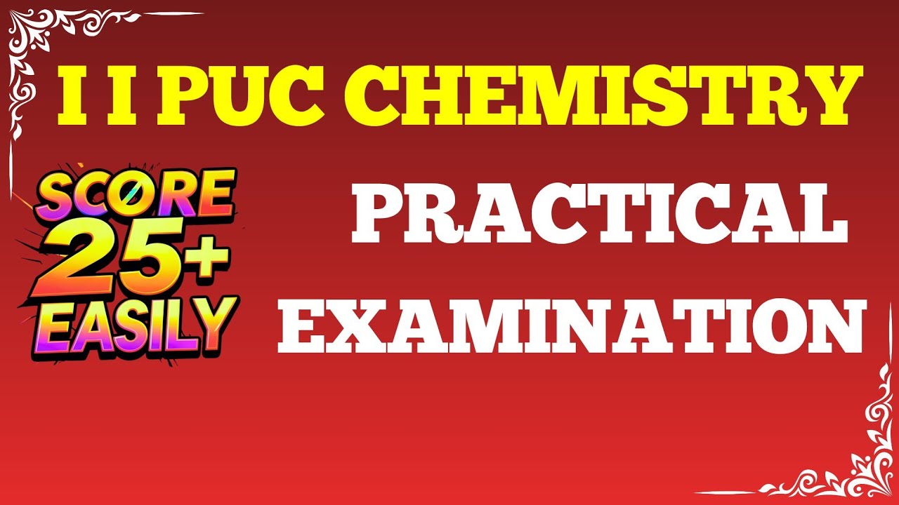 2nd PUC Chemistry Practical | Marks Distribution | How to Score Full Marks | Practical Exam Tips