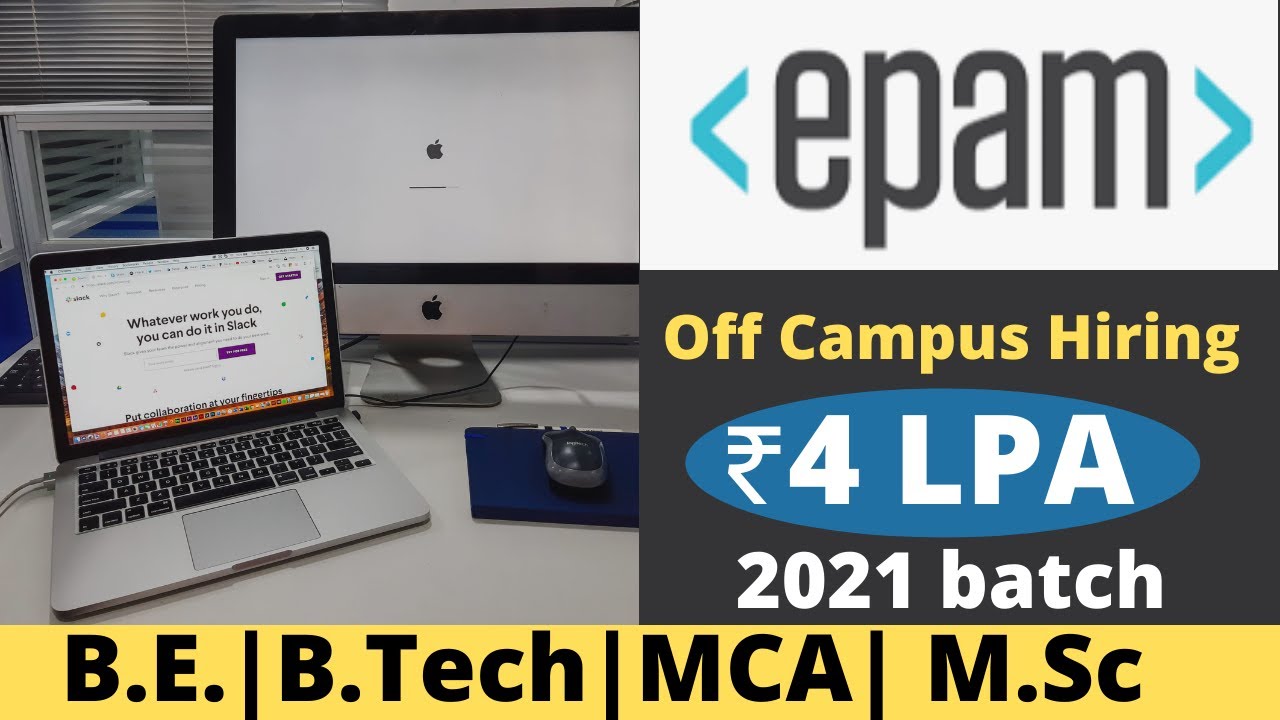 EPAM Recruitment 2022 | EPAM India Hiring 2021 Engineering MCA MSc Graduates |  ₹4LPA