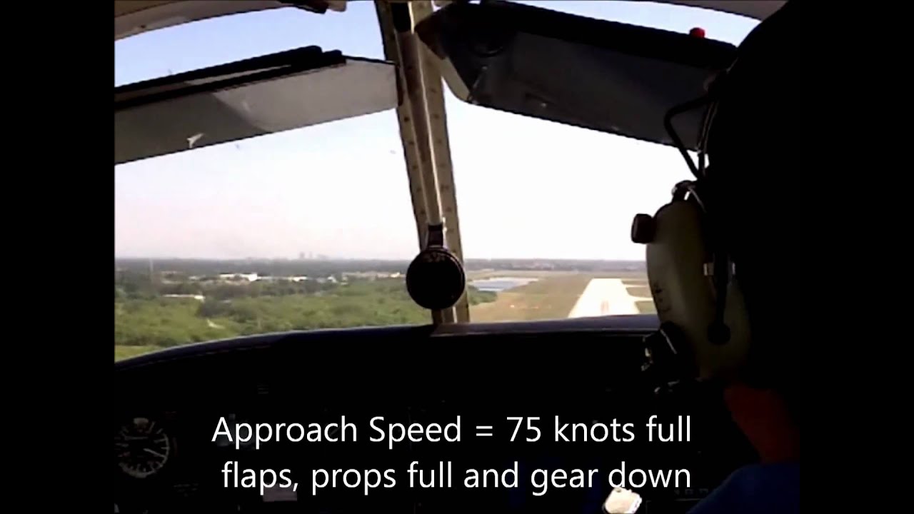 Short Field Landing in a Piper Seminole
