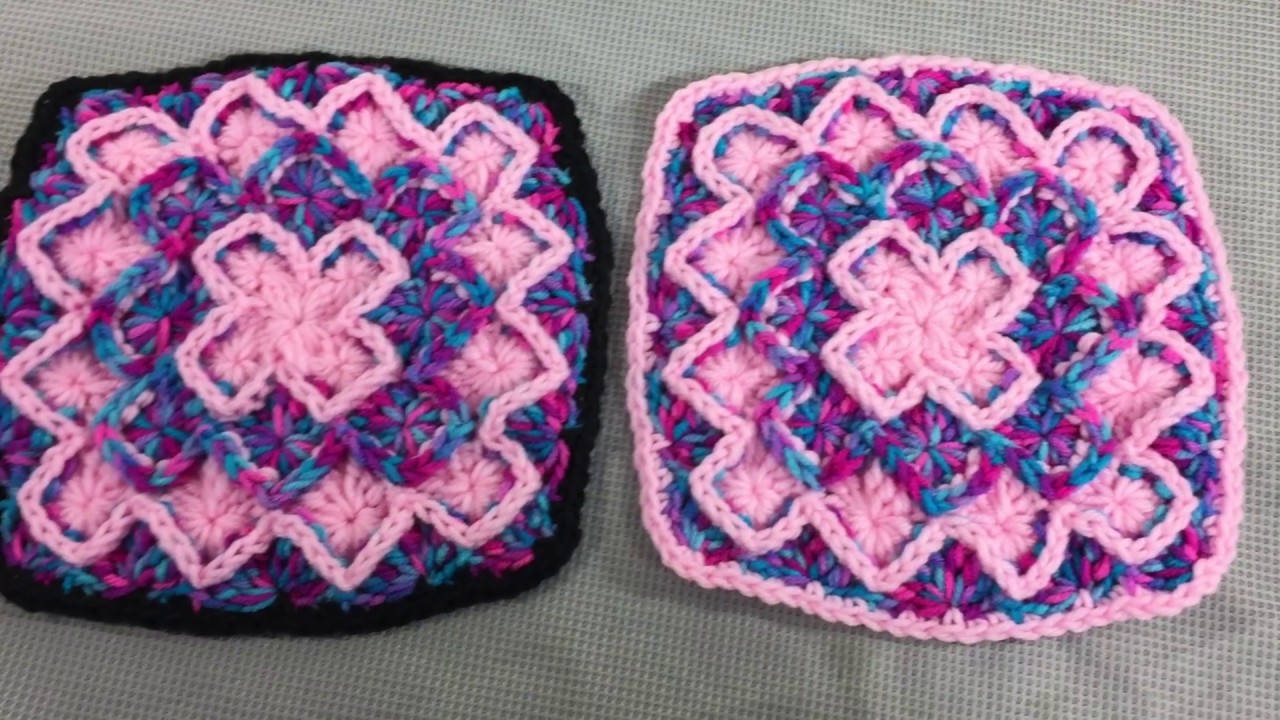 Bavarian  Crochet Granny Square