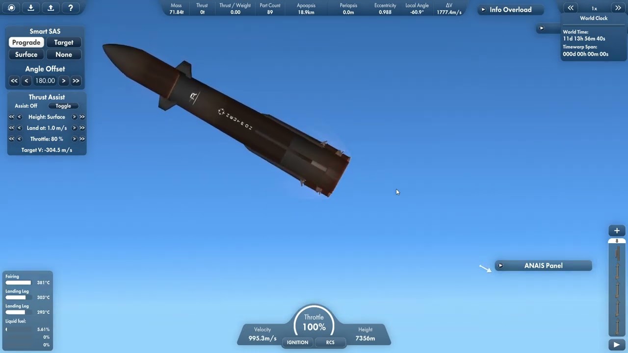 I built RocketLab's Neutron rocket in SFS and landed it.