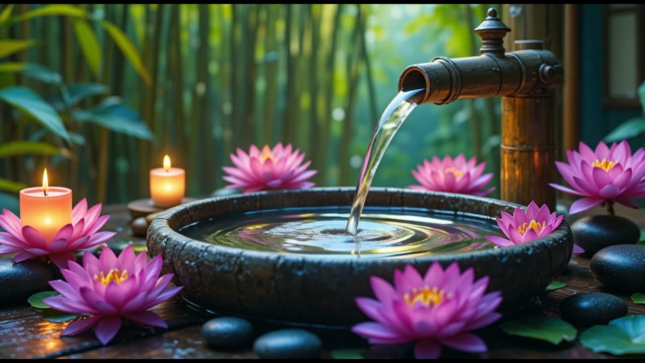 Deep Sleep Music 😴 Relaxing Zen Garden Water Sounds for Insomnia Relief #relax #relaxingmusic