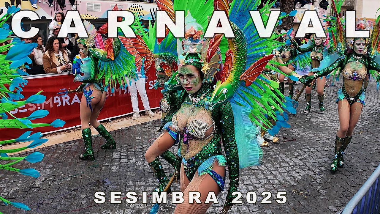 Карнавал в Сезимбре 2025 🇵🇹: Яркий парад школ самбы 💃🏻 в 4K Ultra HD