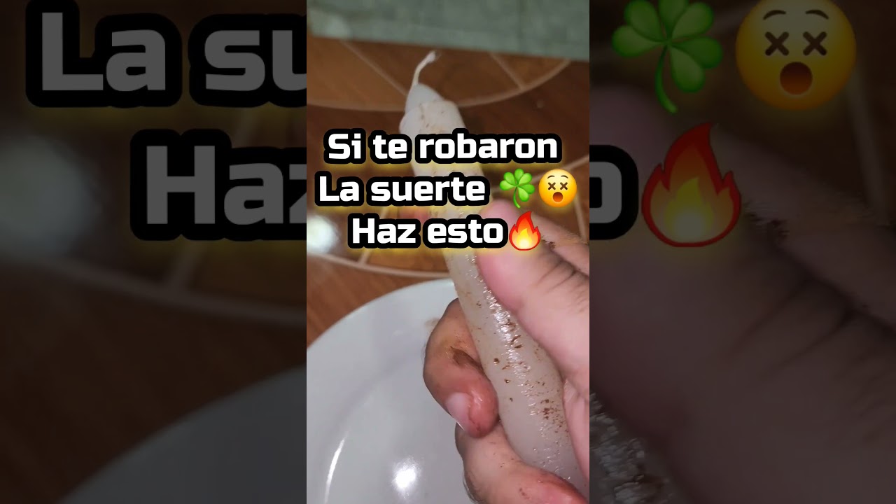 Te robaron la suerte? Haz esto!!! #shorts #ritual #suerte #hechizos #energ&iacute;as #magia