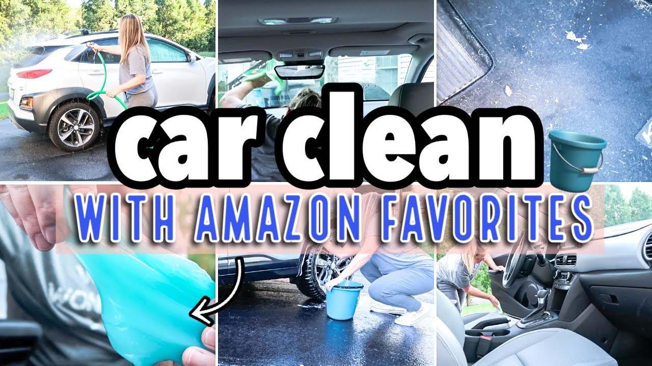 CAR CLEAN WITH ME 2021 | AMAZON CAR CLEANING FAVES | CLEANING MY CAR FOR FALL