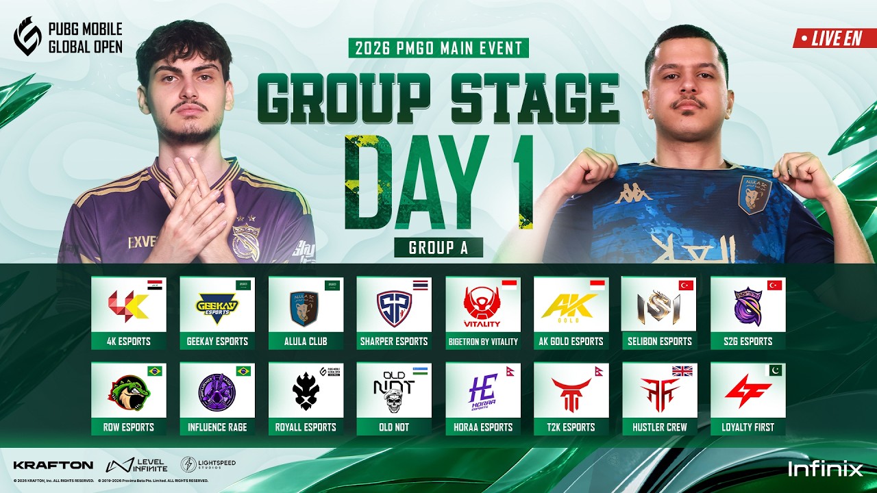 [EN] 2026 PMGO S2 Main Event | Group A | PUBG MOBILE GLOBAL OPEN Season 2