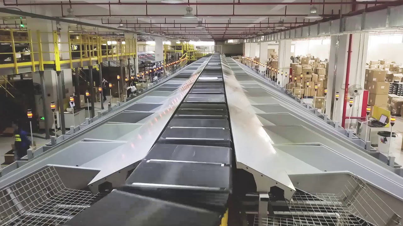 Damon Cross-belt Sorter application in garments industry