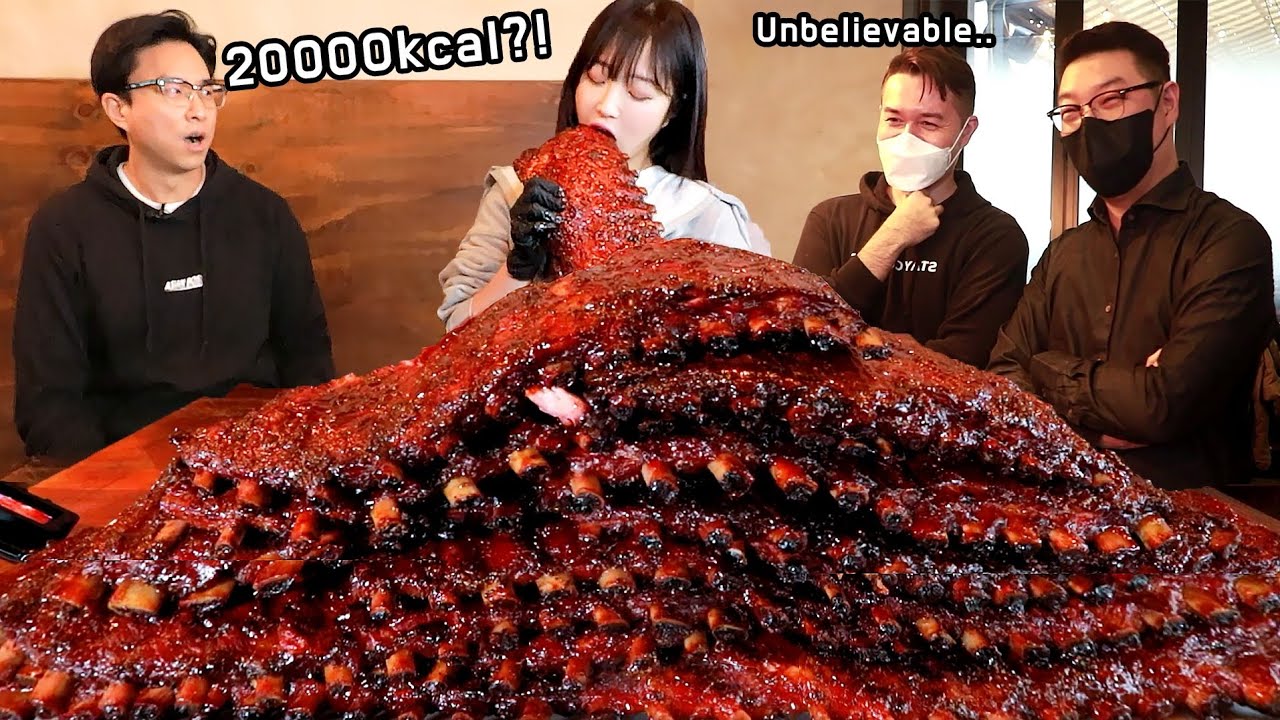 바베큐 20000칼로리 먹었더니..🤔 외국인도 놀란 폭립 먹방