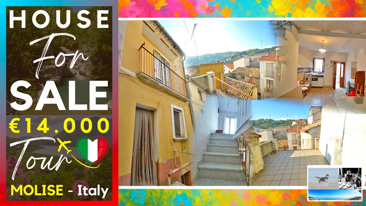Historic Stone Village House with Terrace for Sale in ITALY, Molise - Great Investment Opportunity