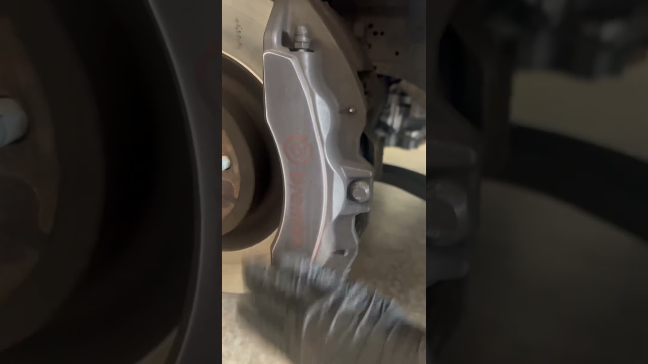 Part 1 of calipers #paint #brembobrake #garage #dreamcar #405 #blue #mustang #s550mustang