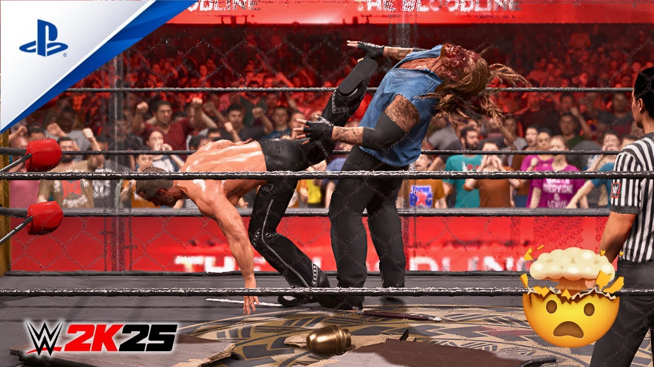 WWE 2K25 — Шон Майклс против Андертейкера | Адская клетка | Полный матч | Правила родословной 😳🔥