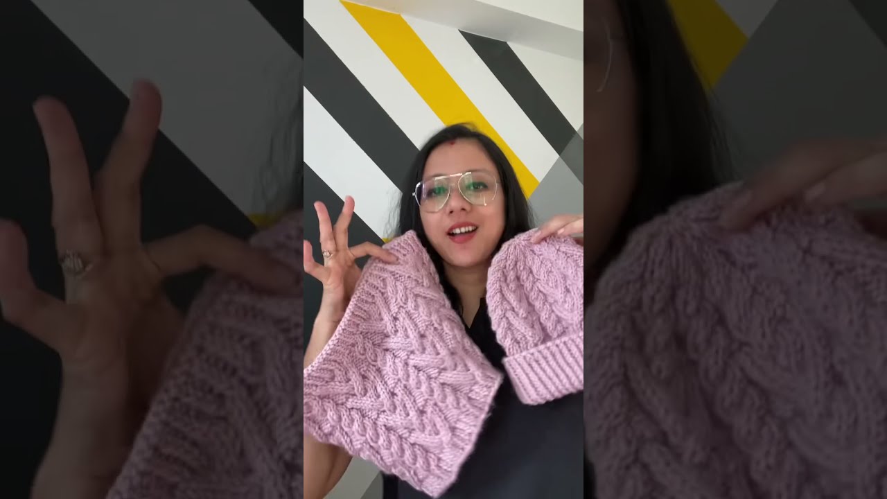 How to knit a hat and cowl #knitting #knittingvideo #shorts #knittingpatterns
