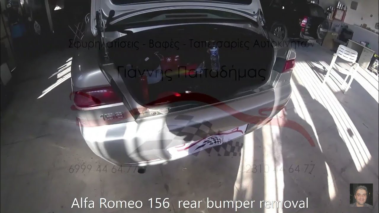 Alfa Romeo 156  rear bumper removal