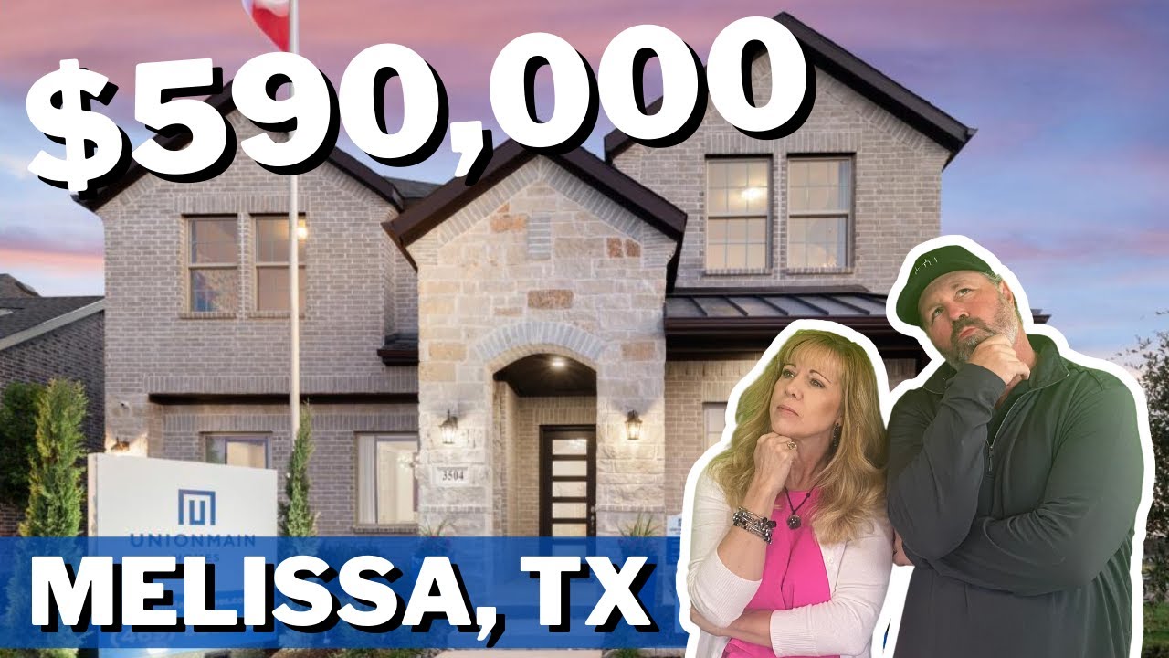 Moving to Melissa Texas? | UnionMain Model Home Tour | 3300 SF UNDER $600K |  Dallas TX New Homes