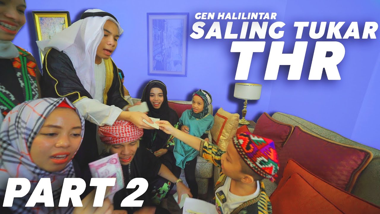 NGAKAK SAMPAI TERIAK GENHALILINTAR SALING BERBAGI AMPLOP UANG HARI RAYA. ATTA SAMPAI QAHTAN BERSAING