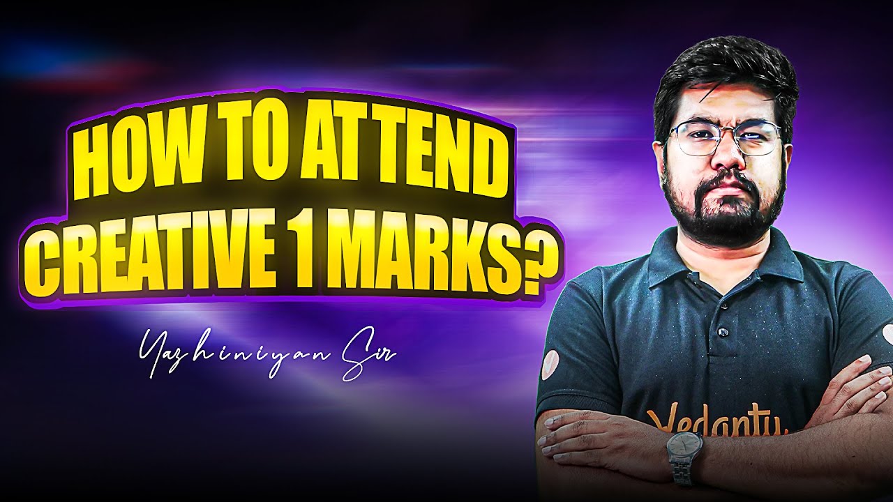 How To Attend Creative 1 Marks and Compulsory Questions in Public Exam ft. Yazhiniyan Sir