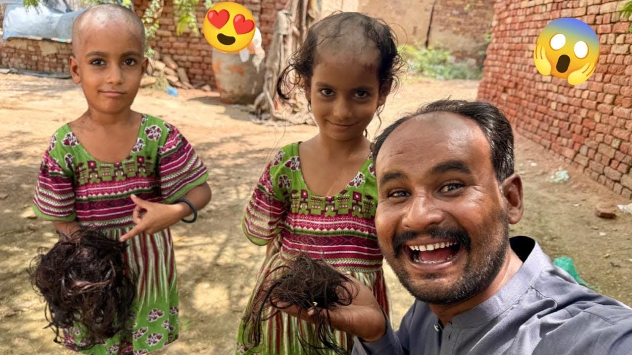 Long Hair Girl Headshave at home ! Girl Haircut Takala Video 