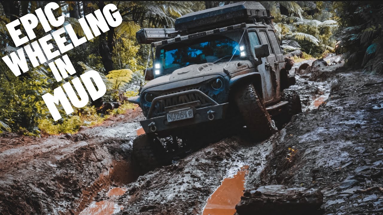 Thompsons Track NZ in Jeep- Tough Climb, a lot of Send