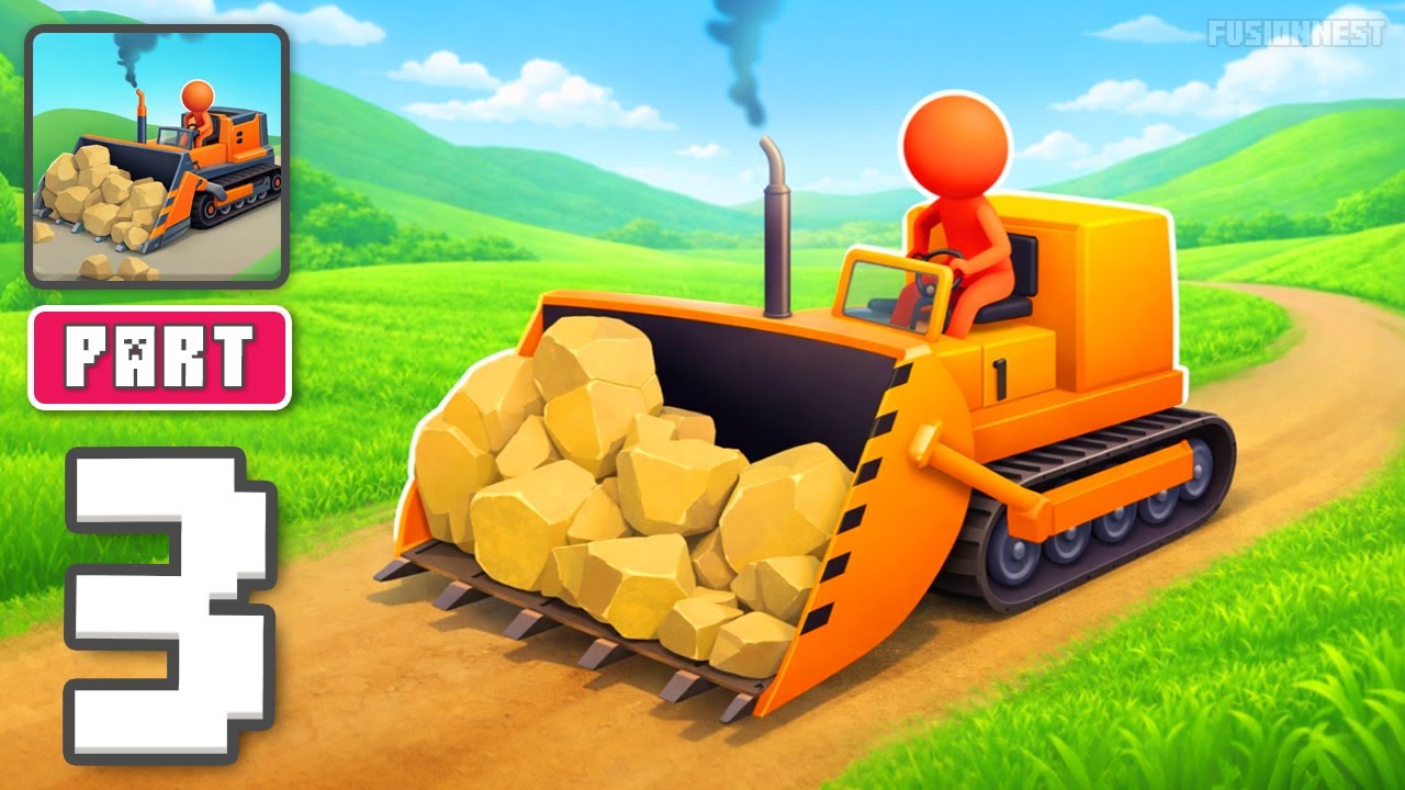Bulldozer Race - Gameplay Walkthrough Part 3 - Power Machines Speed Run (iOS, Android)