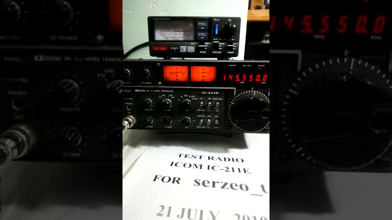 ICOM IC 211E test 21.07.2019. Test RadioHamIt