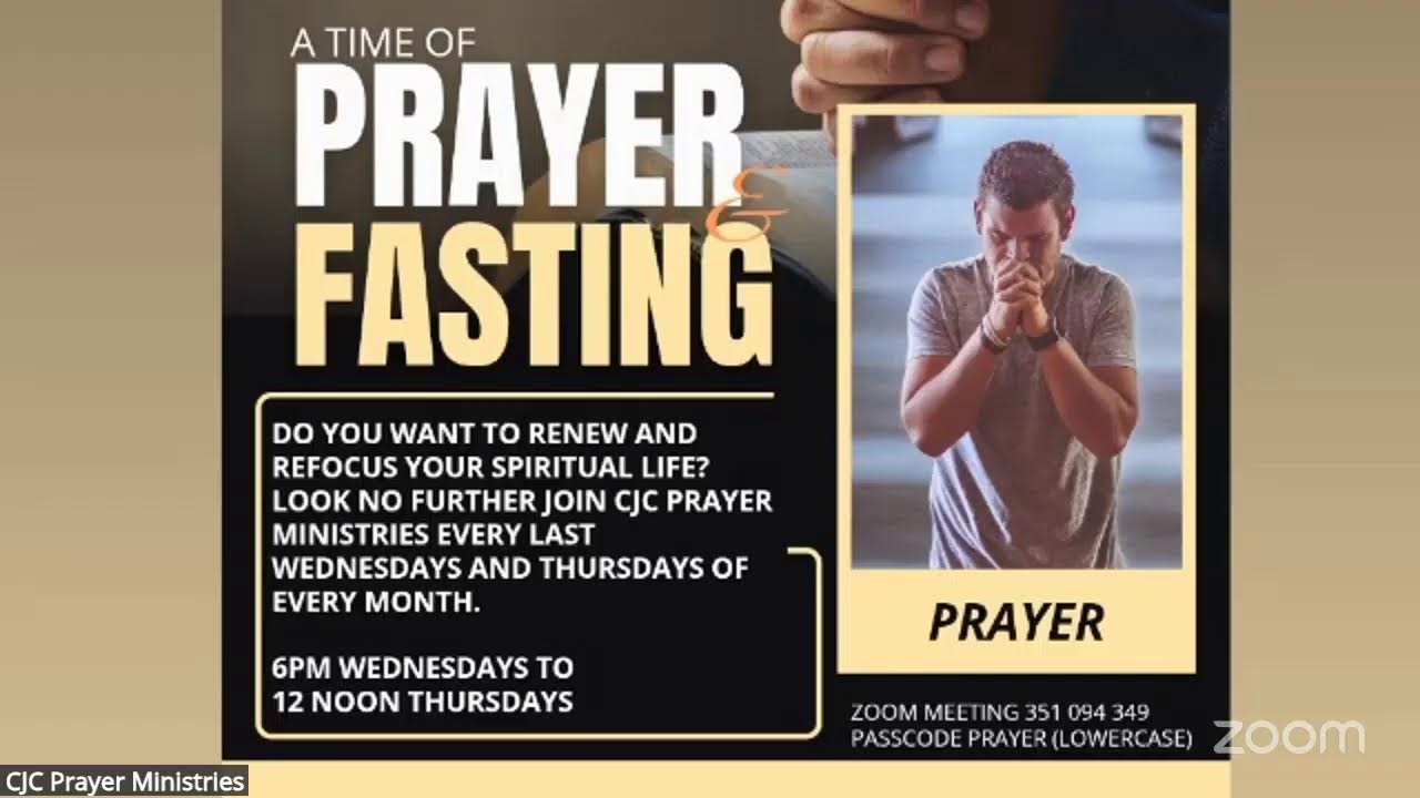 CJC Virtual Prayer Platform-February 26,2026-Welcome To Another Fasting/Prayer Session