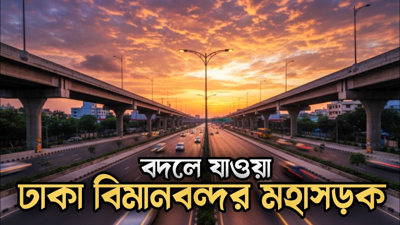 বদলে যাওয়া ঢাকা বিমানবন্দর মহাসড়ক । Dhaka Airport Road | Bangladesh