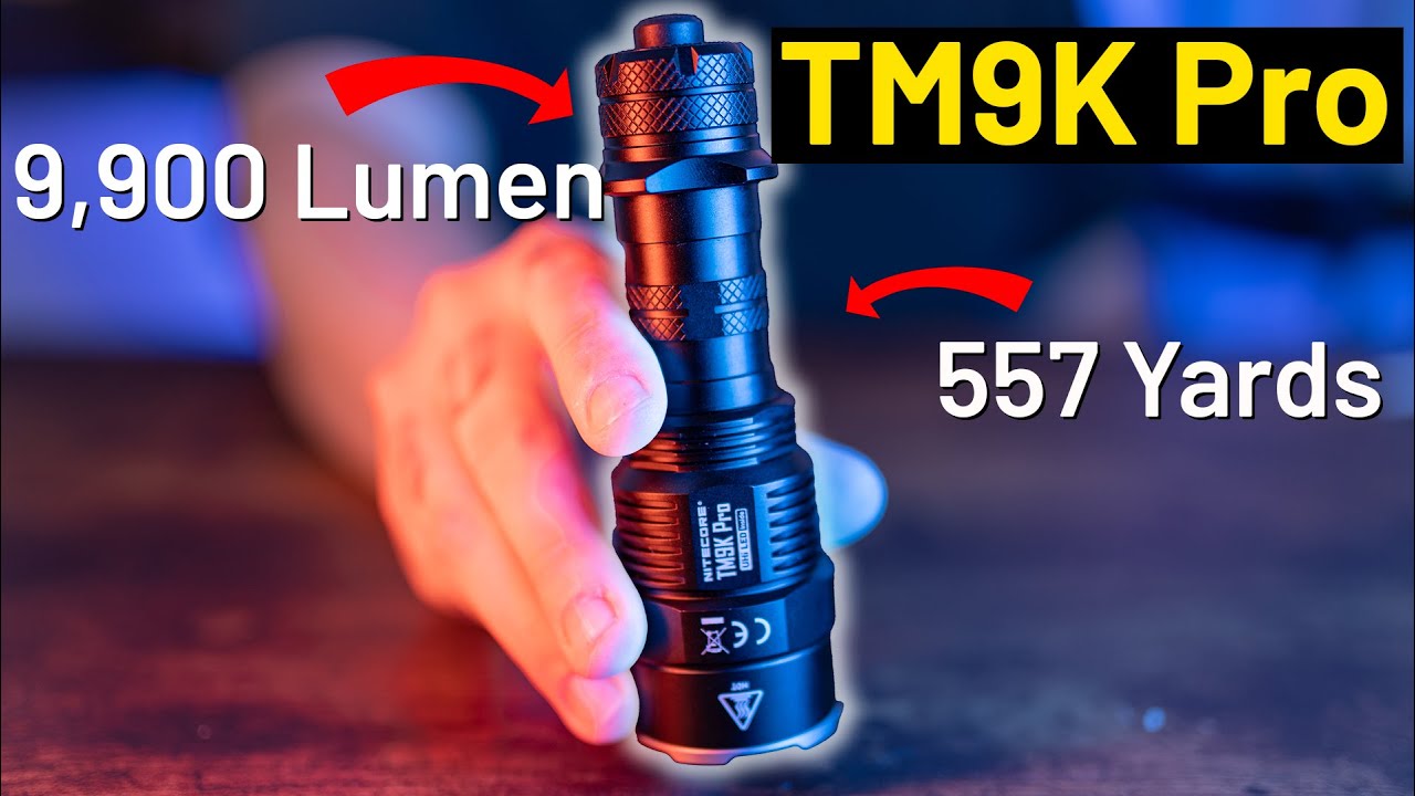 Новый тактический фонарь яркостью 9900 люмен | Nitecore TM9K Pro | Полный обзор