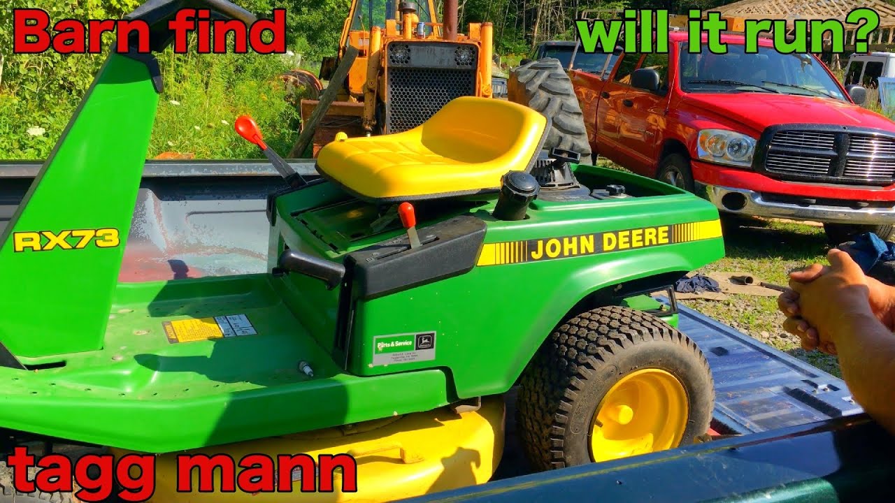 John Deere RX73 Barn find  Will it run?