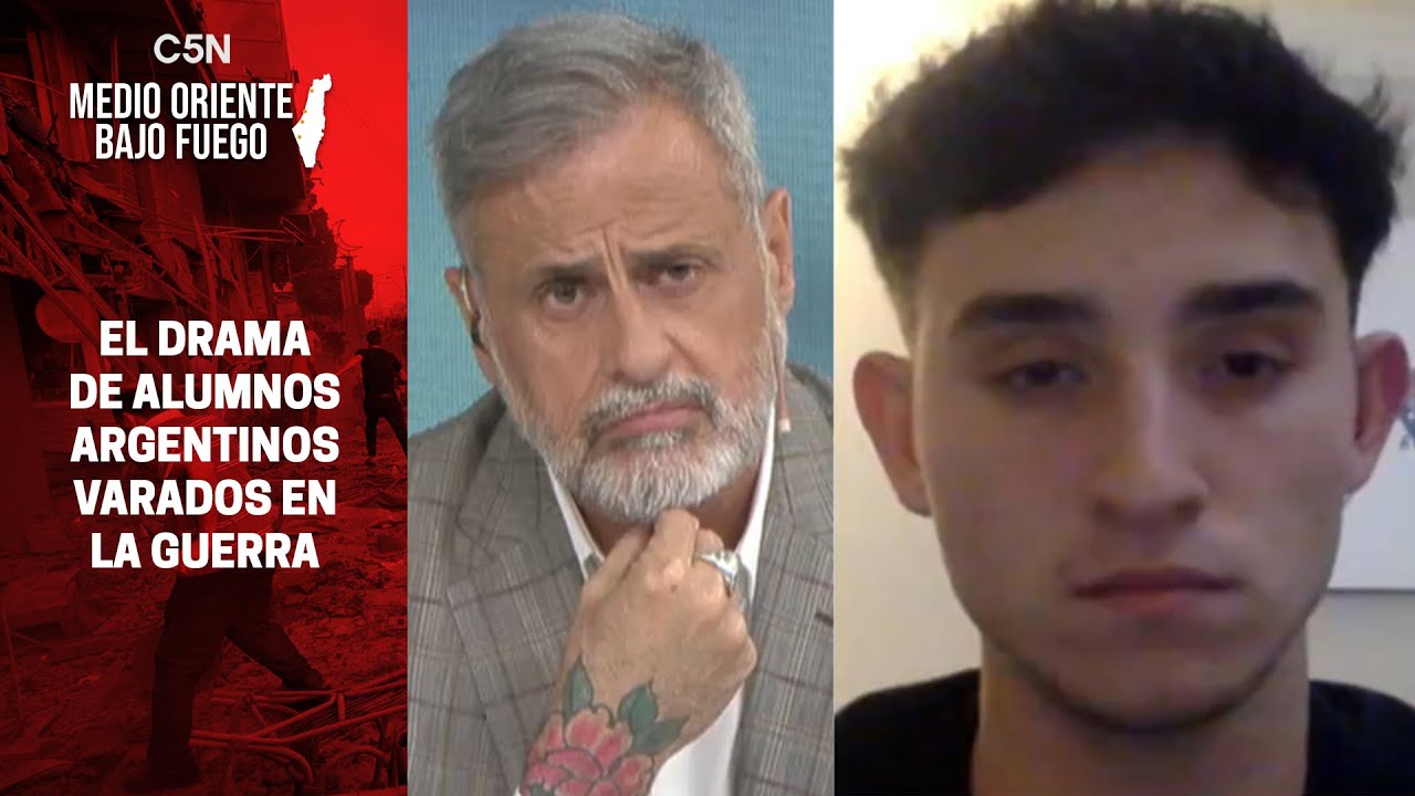 El DURO TESTIMONIO de un ESTUDIANTE ARGENTINO varado en ISRAEL