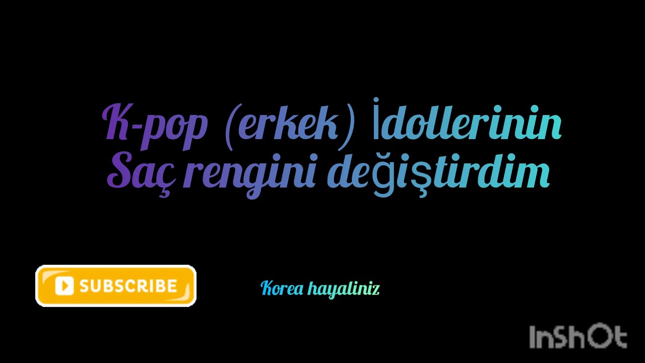 K-pop Erkek İdollerin Saç Rengini Değiştirdim 