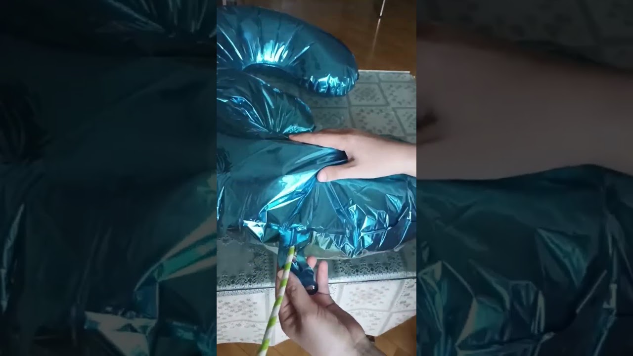как сдуть фольгированный шар #праздник #лайфхак #шары