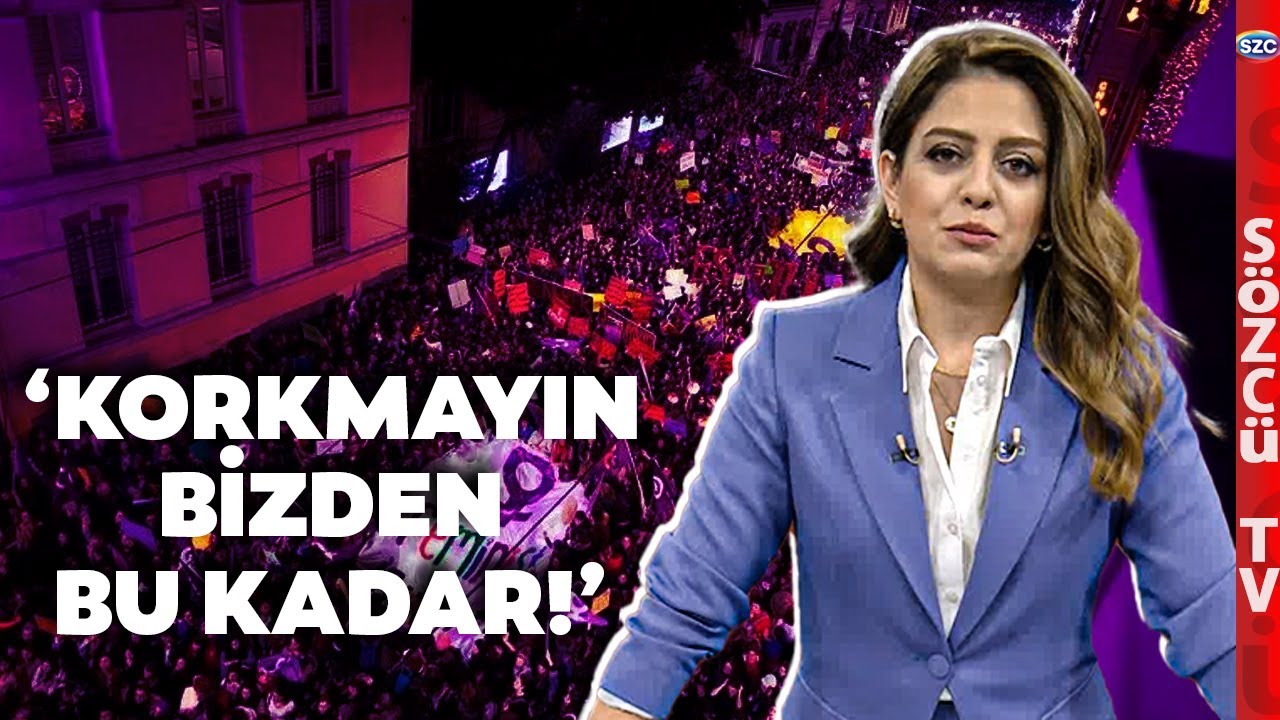 Yine 8 Mart Yine Meydanlar Kapalı! Sözcü Tv Taksim'den Bildirdi! Kadından Çok Polis Var!