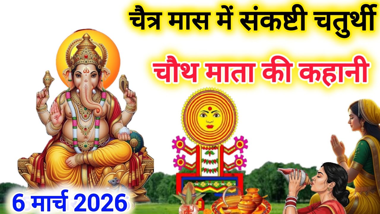 चैत्र चौथ व्रत कथा | Chaitra Chauth Vrat Katha | संकट चौथ की पौराणिक कथा | Ganesh Ji Vrat Katha 