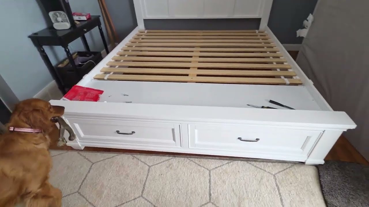 Review of Costco Universal Broadmoore Rose King Storage Bed Frame Item# 1861998