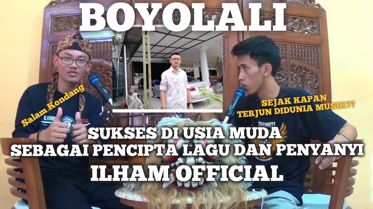 BINCANG SENI BOYOLALI | SUKSES SEBAGAI PENCIPTA LAGU DAN PENYANYI @IlhamOfficialChannel
