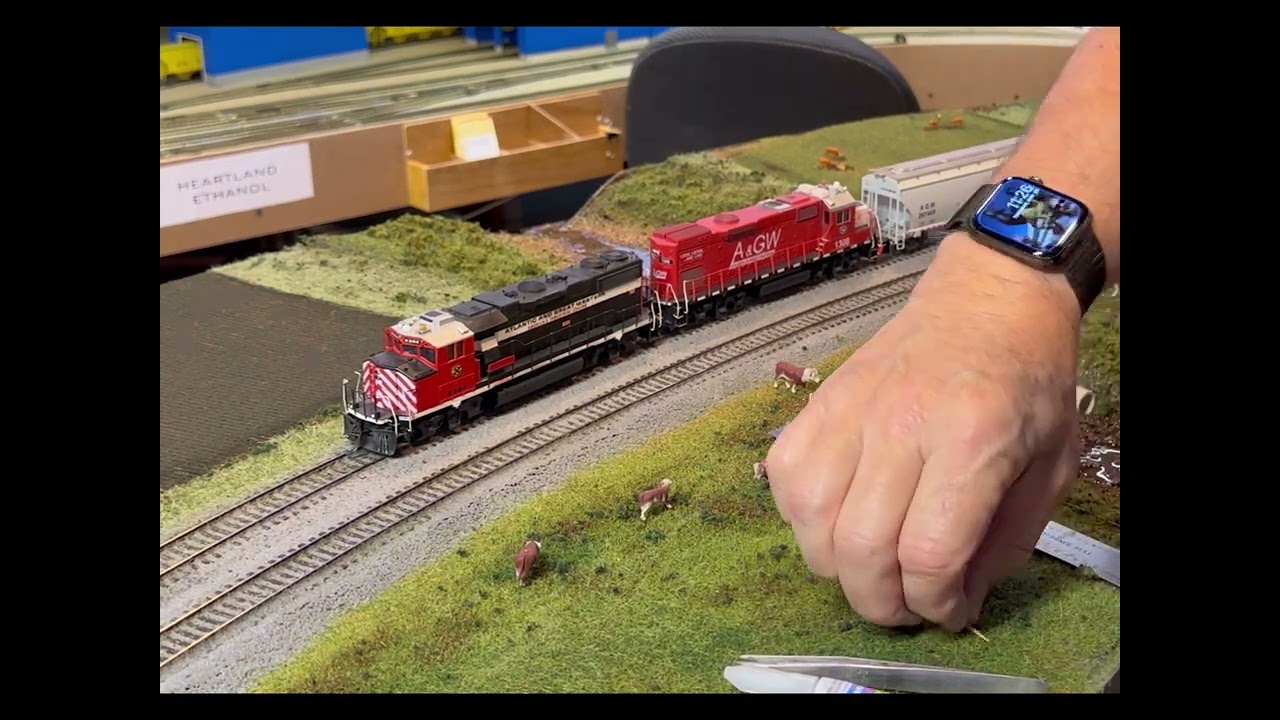 15. Adding wire farm fencing to your model railroad train layout or farm scene. Keep the cows in!