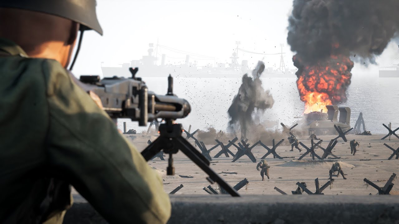 Squad 44 - MG42 Utah Beach Mayhem - 4K
