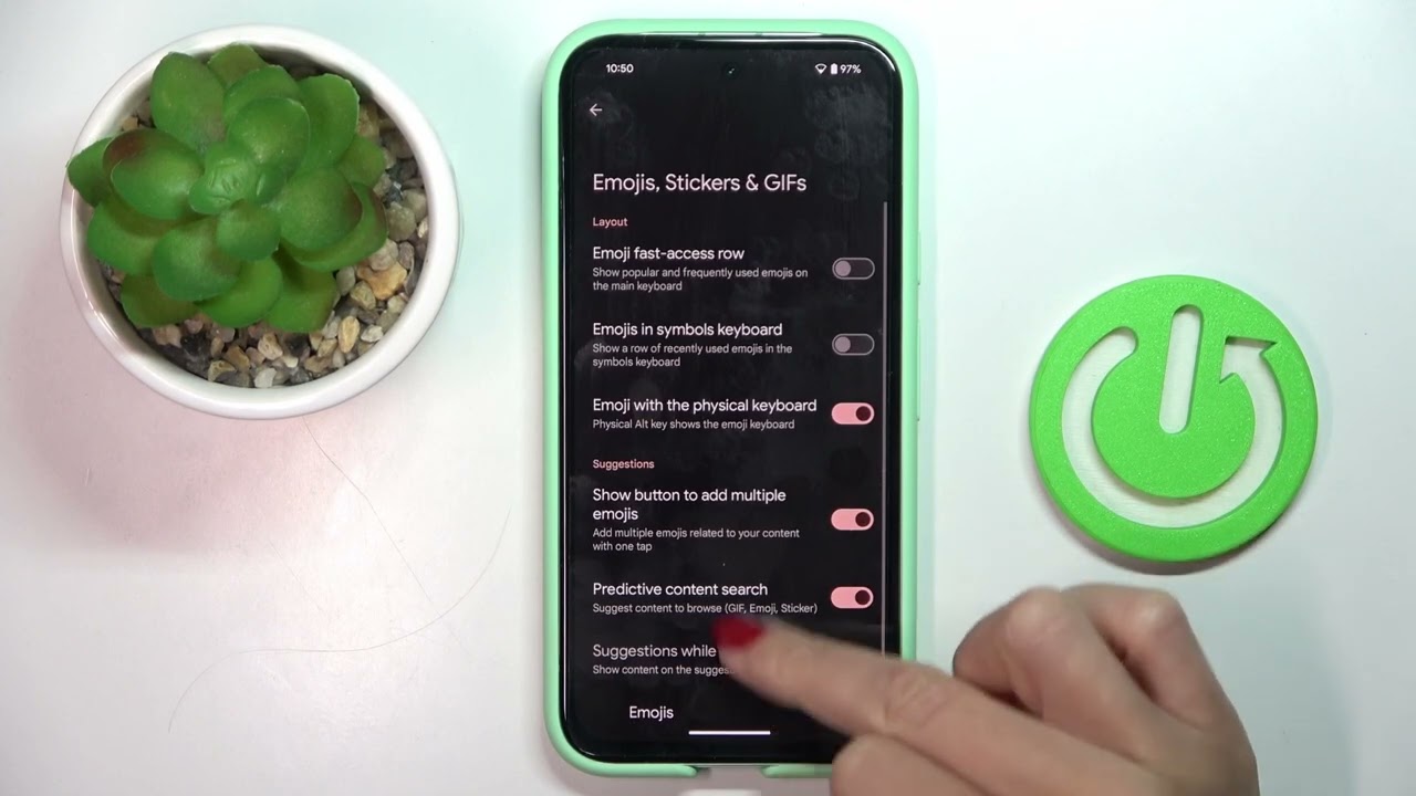 How to Turn On Emoji Suggestions on GOOGLE Pixel 8A